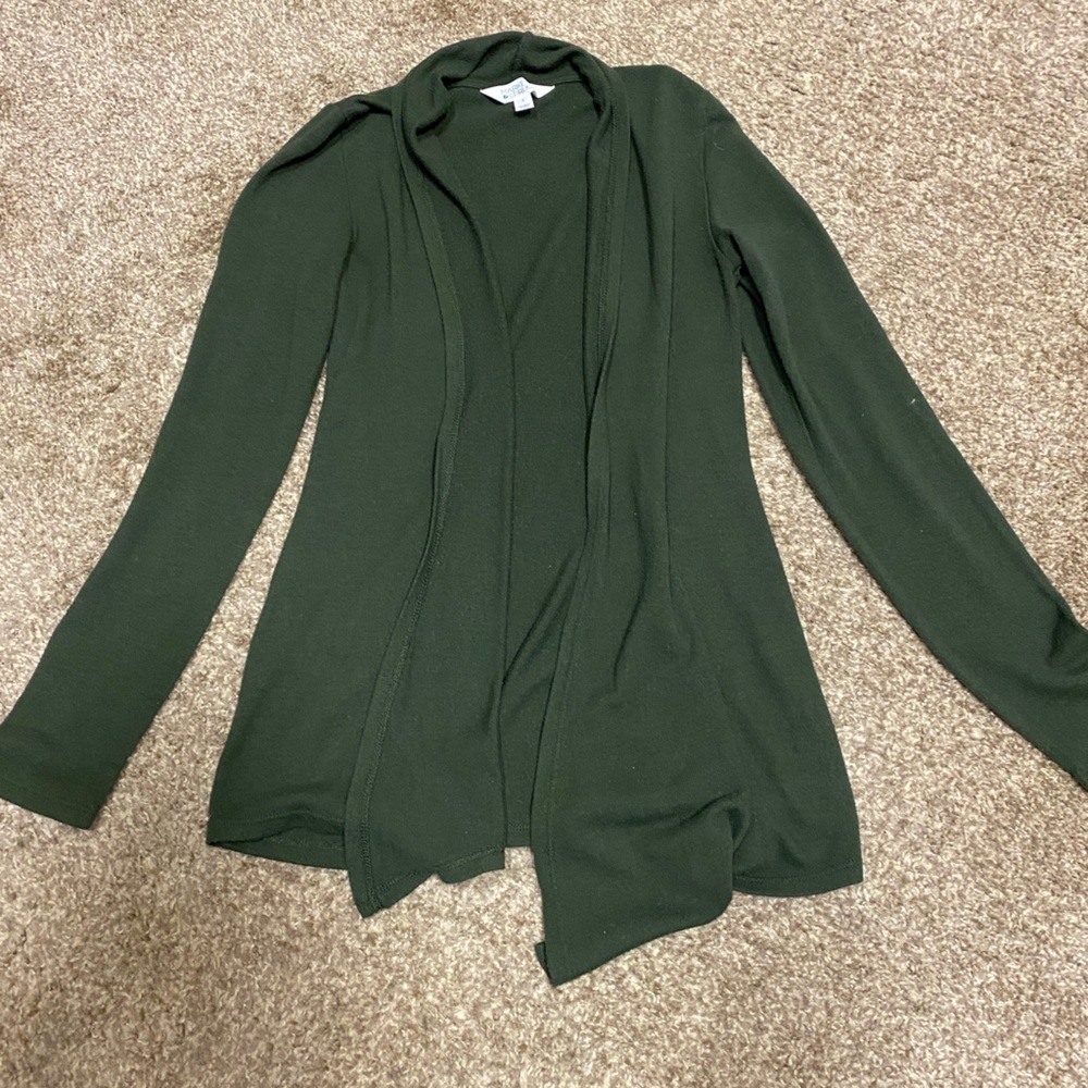 Green cardigan